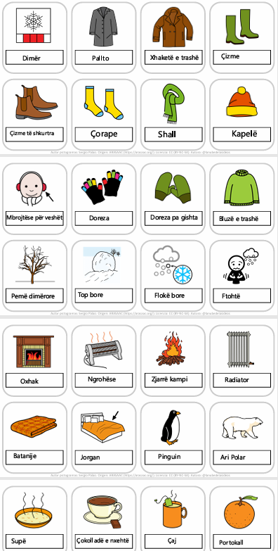 Kartat e fjalorit : Dimri